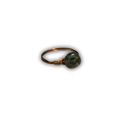 Moss Agate Rose Gold Wire-Wrapped Ring