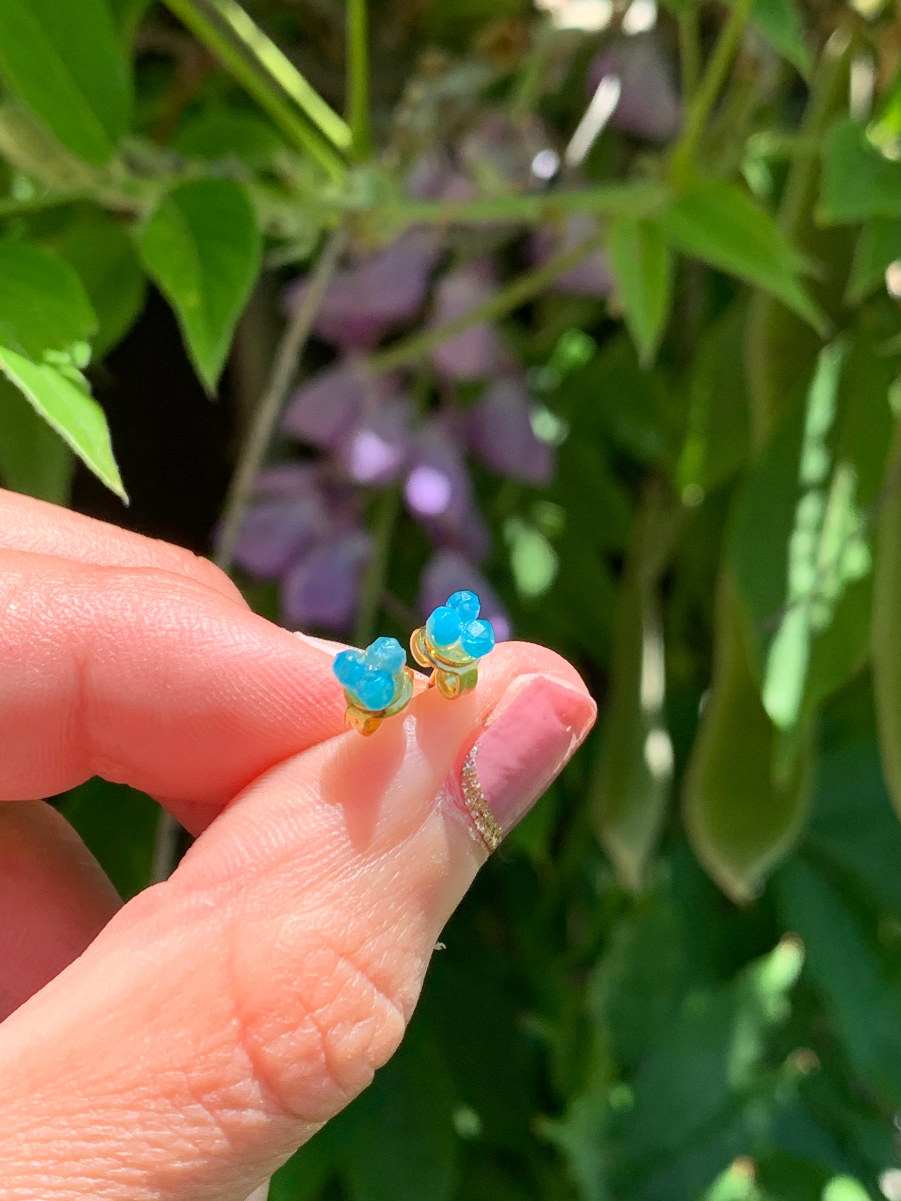 Turquoise Baby Stud Earrings