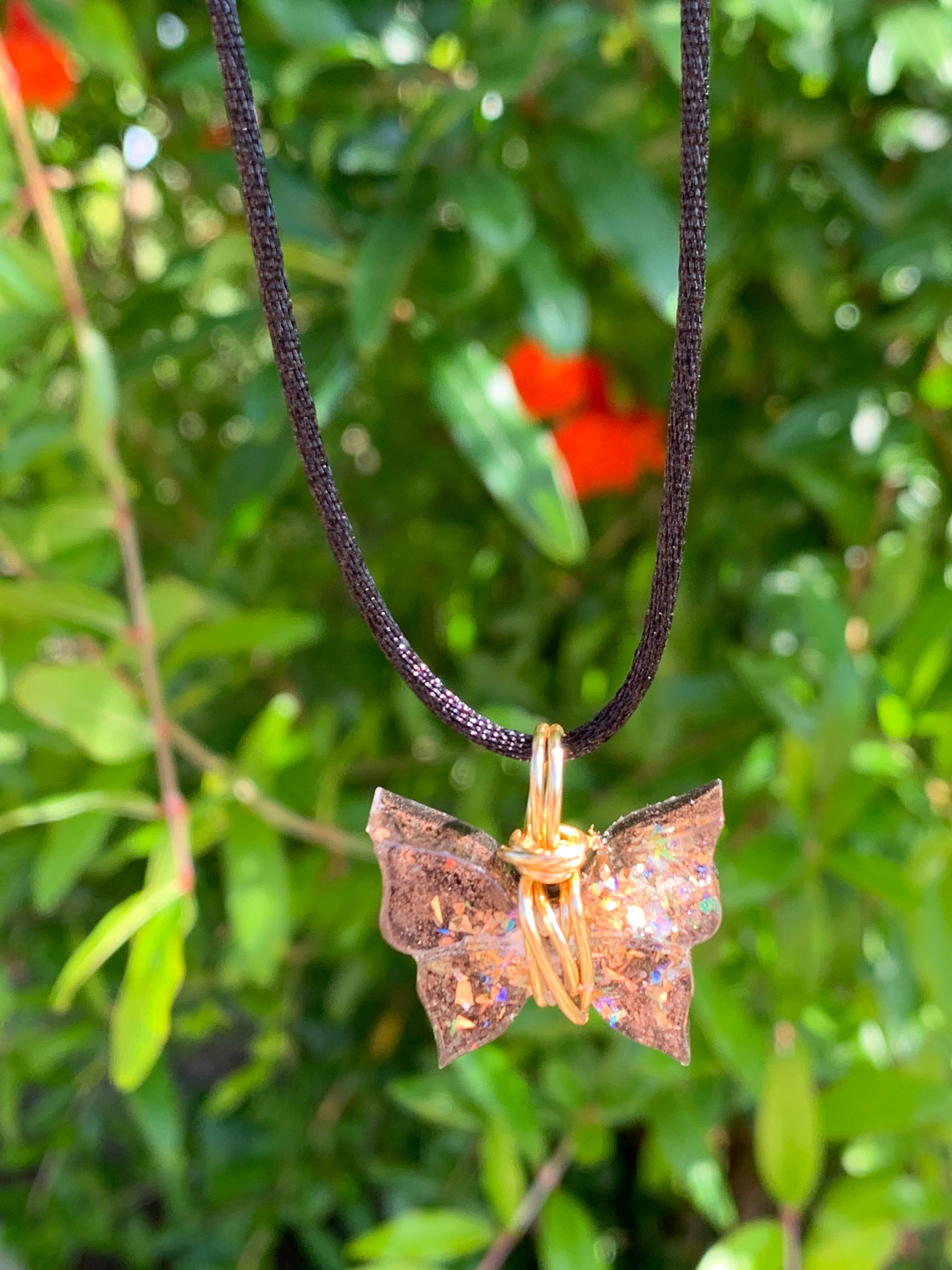Shungite Butterfly Pendant