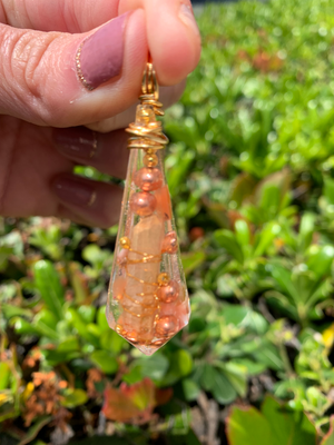 Orgonite & Clear Quartz Pendant — Medium
