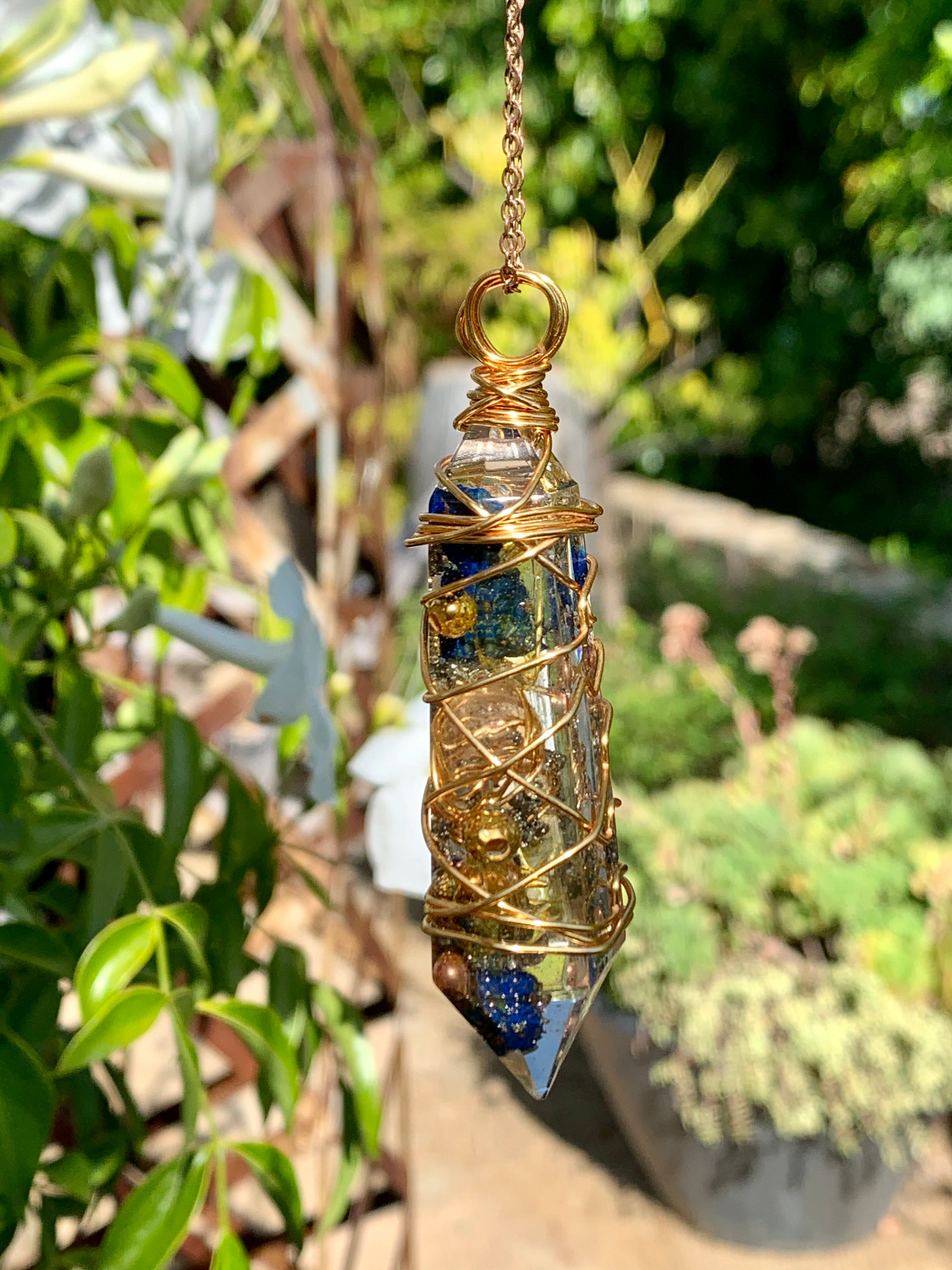 Clear Quartz Pendant — Large