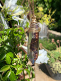 Amethyst & Clear Quartz Pendant — Large