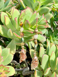 Crazy Lace Agate & Orange Calcite Earrings