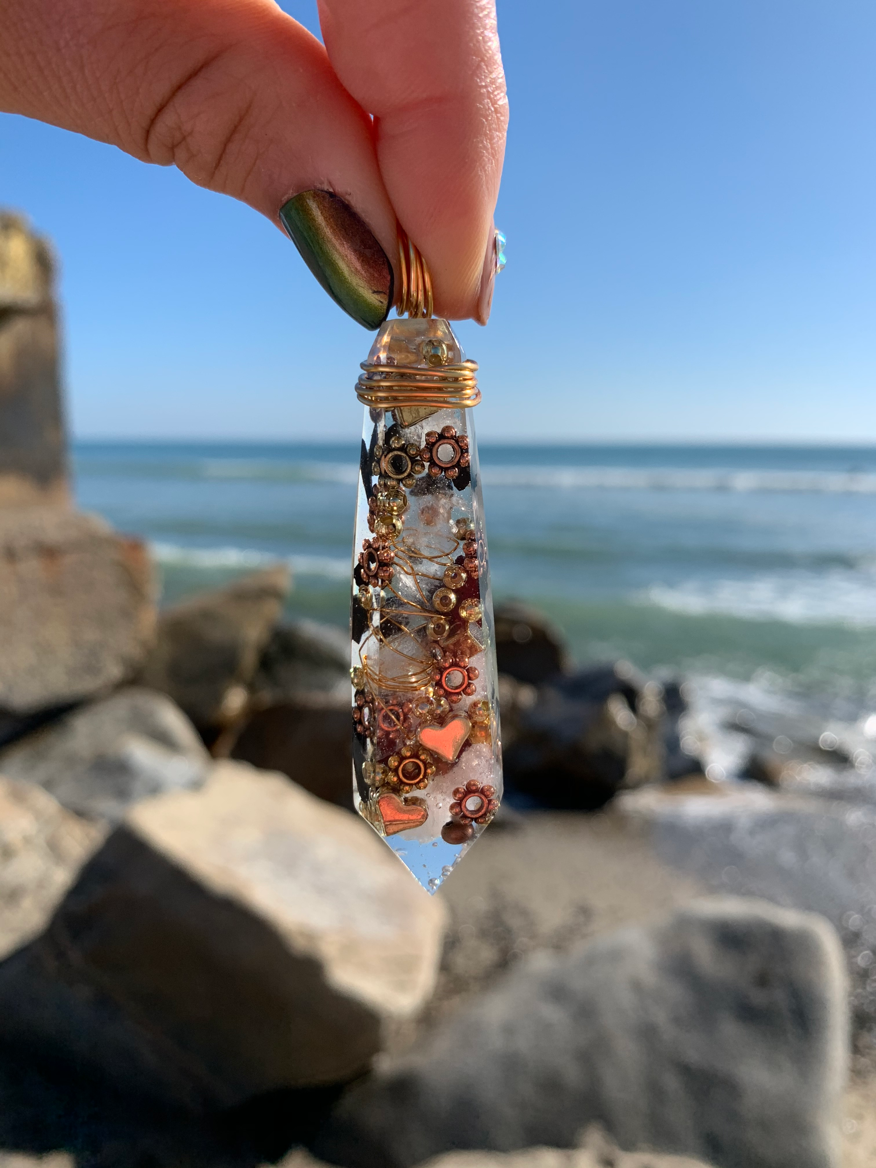 Clear Quartz Pendant — Large