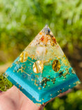 XL Clear Quartz Orgonite Pyramid