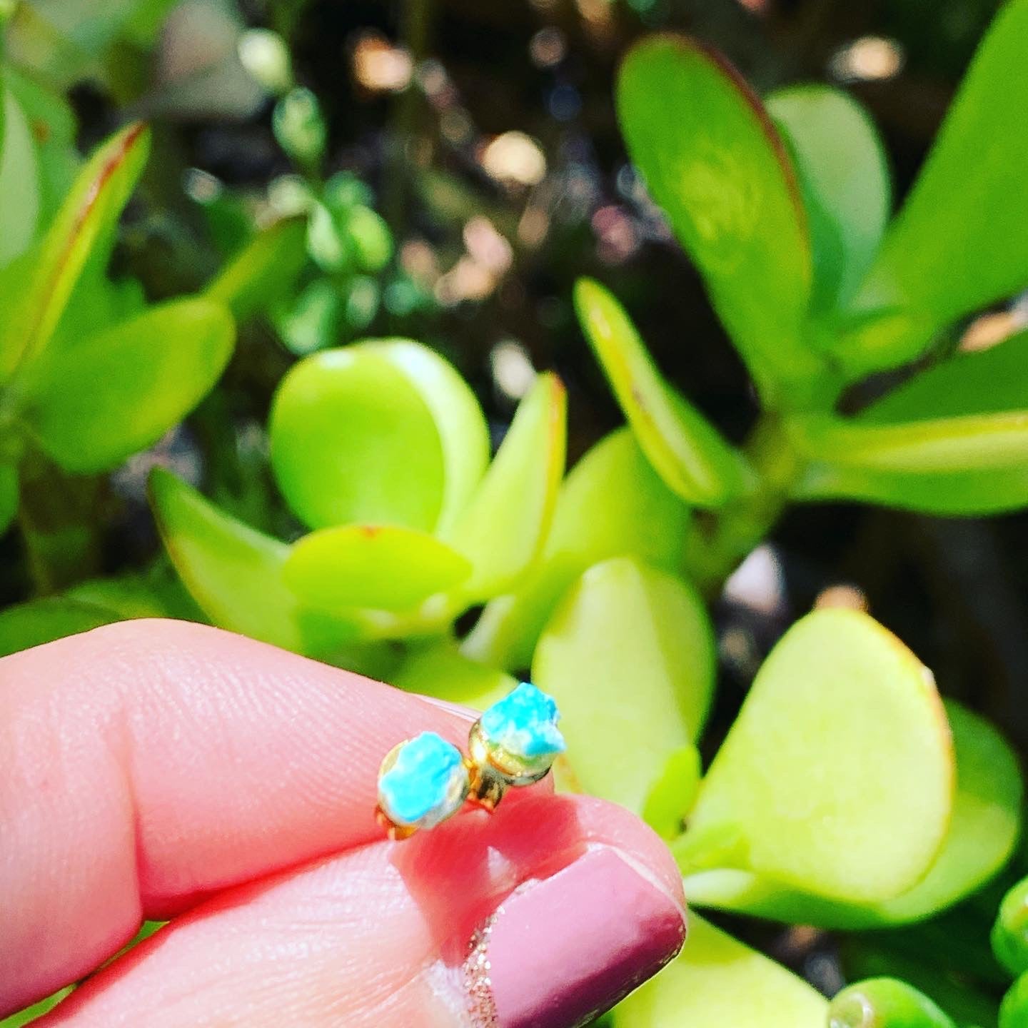Turquoise Baby Stud Earrings