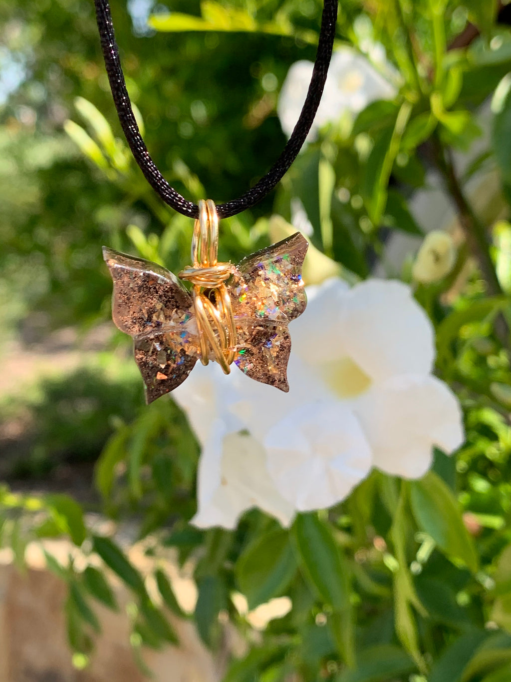 Shungite Butterfly Pendant