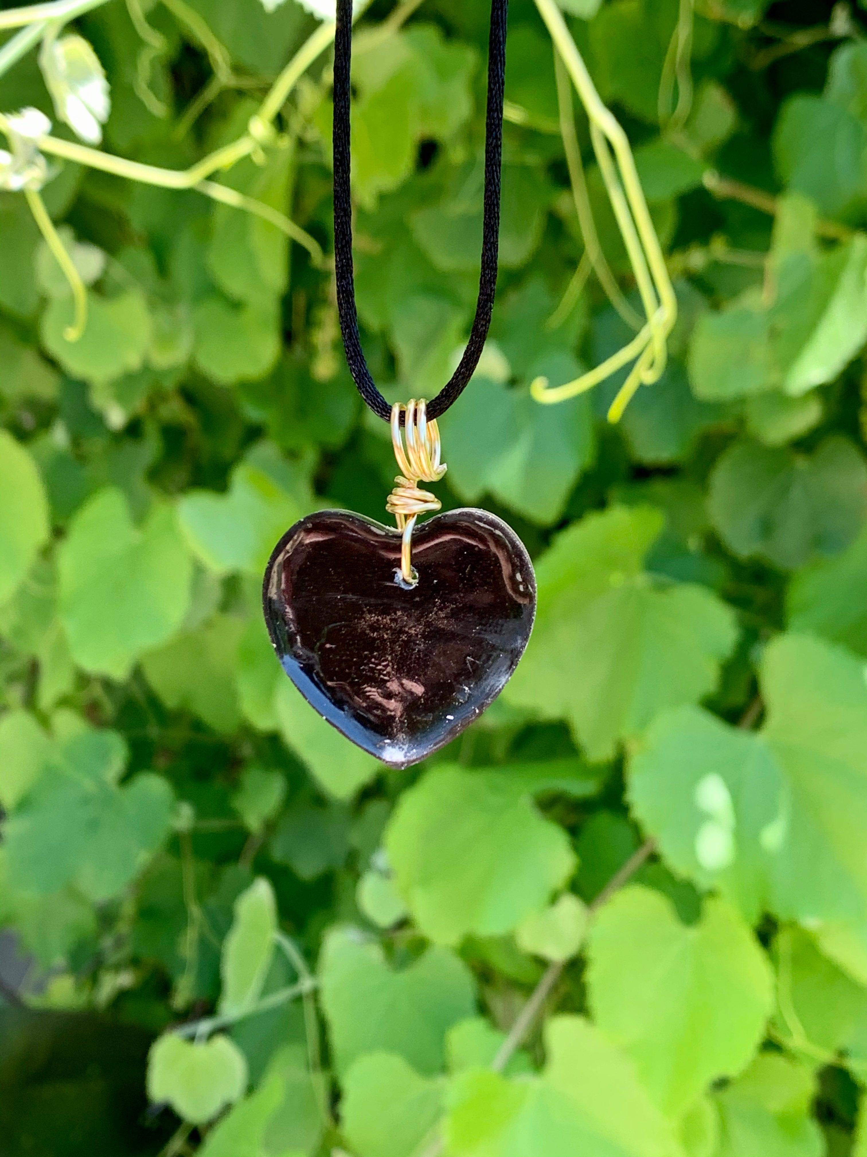 Shungite Heart Pendant