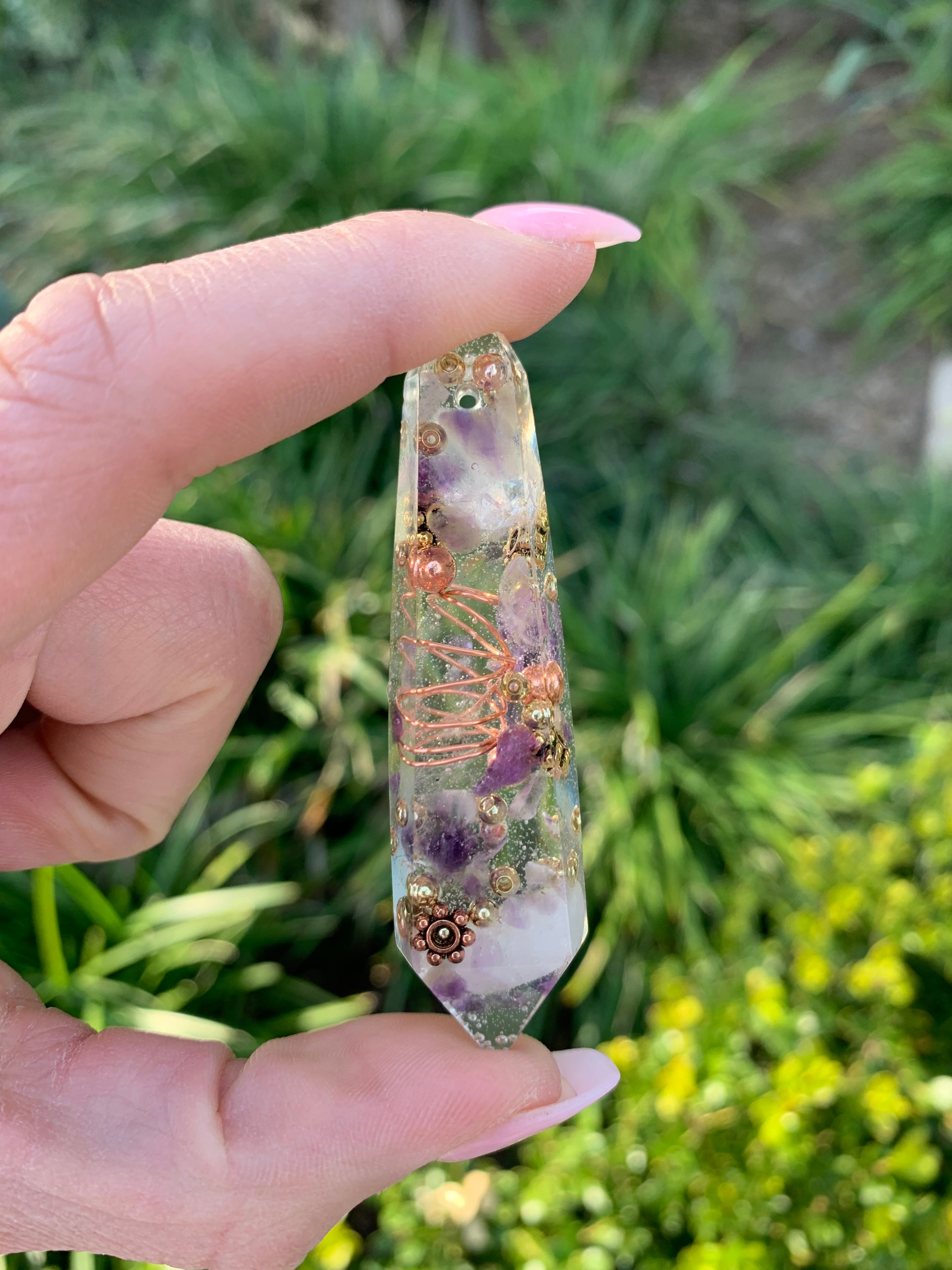 Amethyst Pendant — Large