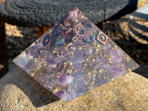 Medium Amethyst Orgonite Pyramid