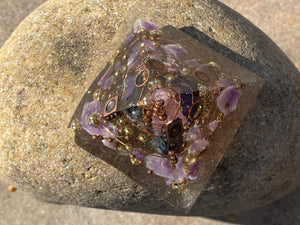 Medium Amethyst Orgonite Pyramid