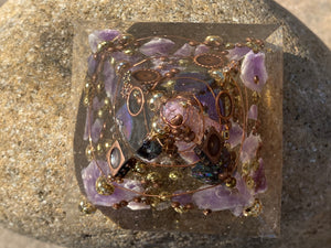 Medium Amethyst Orgonite Pyramid