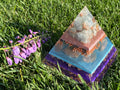 XL Clear Quartz Orgonite Pyramid