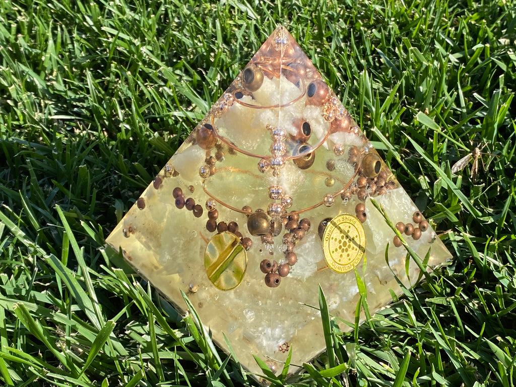 XL Green Calcite Orgonite Pyramid