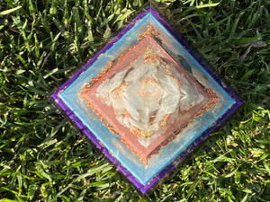 XL Clear Quartz Orgonite Pyramid