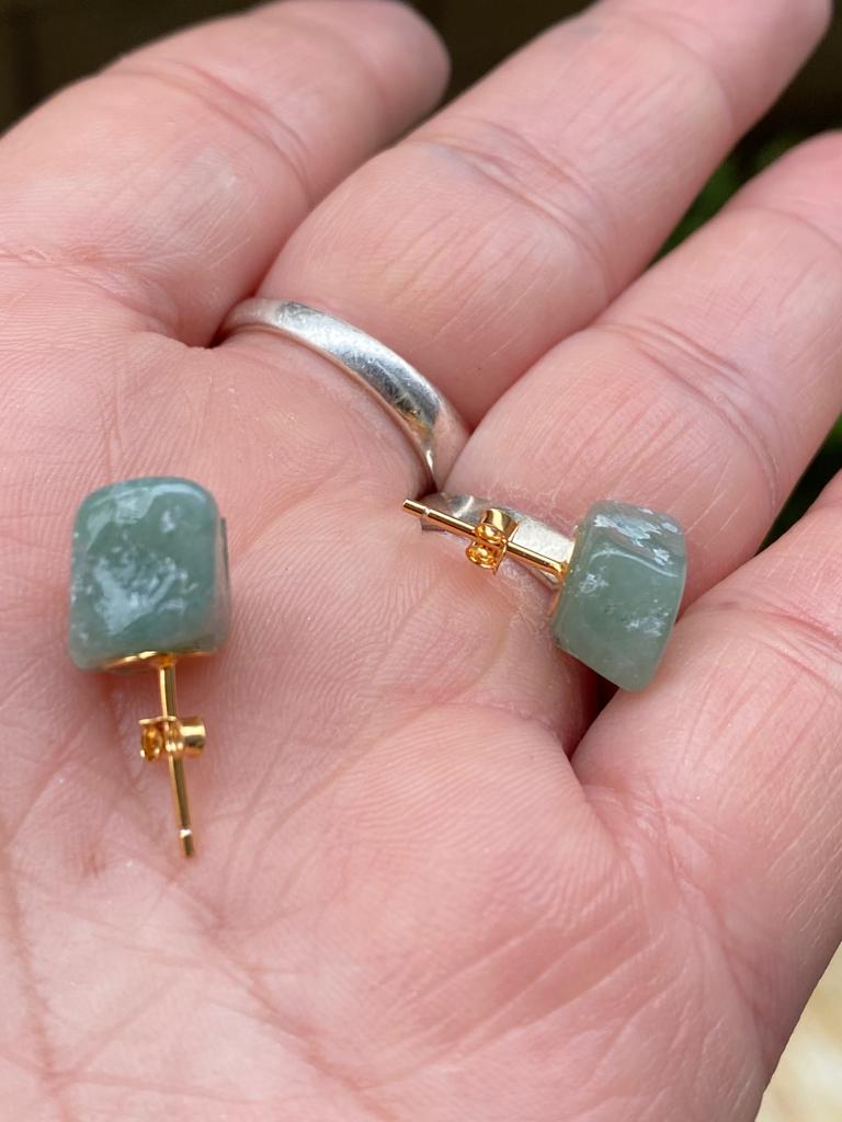 Lapis Lazuli Stud Earrings