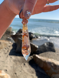 Agate & Citrine Pendant — Medium